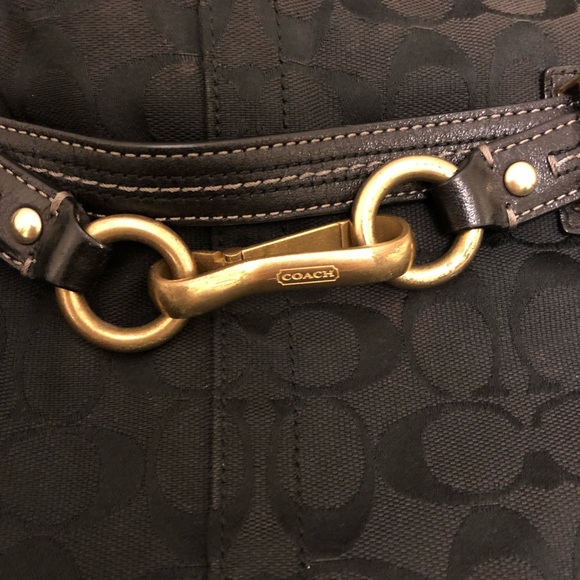 Black Coach Purse - Picture 2 of 5